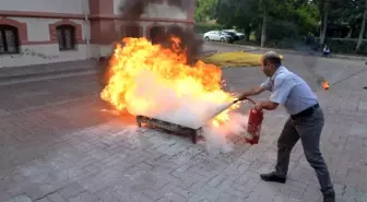 Bilecik Belediyesi'nden yangın ve kurtarma tatbikatı