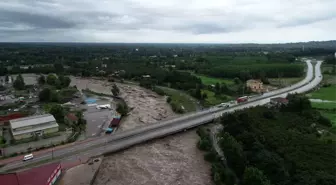 Samsun'un Terme ve Salıpazarı ilçelerinde sel felaketi