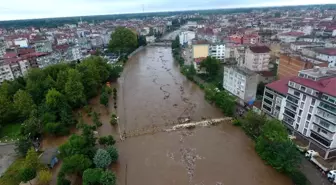 Terme'de taşkın seferberliği