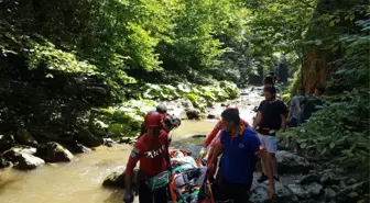 Kanyonda mahsur kalan yaralı vatandaş için kurtarma ekipleri seferber oldu