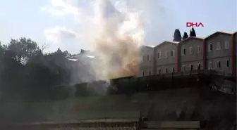 Şişli'de lisenin deposunda yangın