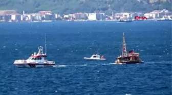 Antik dönemin izlerini taşıyan 'abora-ıv' gemisi çanakkale'ye geldi