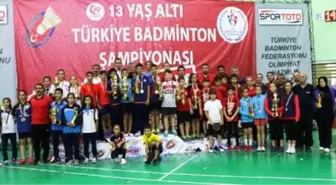 Badmintonda 13 yaş altı türkiye şampiyonası sona erdi