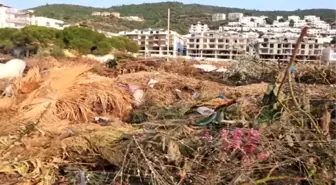 Muğla'da belediyeye moloz ve çöp tepkisi