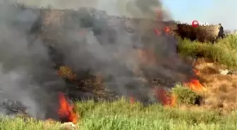 Perge Antik Kenti'ni tehdit eden yangın söndürüldü