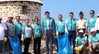 Bodrum'da hükümlülerden çevre temizliği