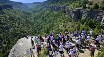 Safranbolu'da Bisiklet Festivali'ne katılanlar Sırçalı Kanyonu'na hayran kaldı