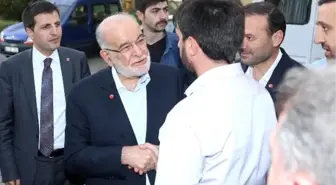 Sp genel başkanı karamollaoğlu, taziye ziyaretinde bulundu