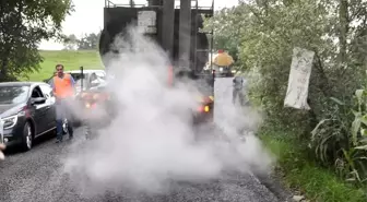 Ordu'da yollar asfaltlanıyor