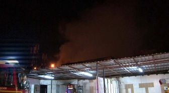 Başkent'te iş yeri yangını