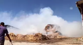 Elazığ'da 70 ton saman yandı