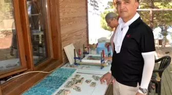 Alanya'da, selçuklu dönemine ait eşsiz çini eser bulundu