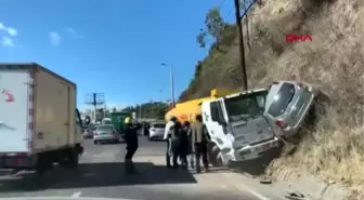 Kaza sonrası tepeye tırmanarak kaçmaya çalıştı