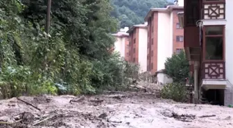 Rize'de şiddetli yağış