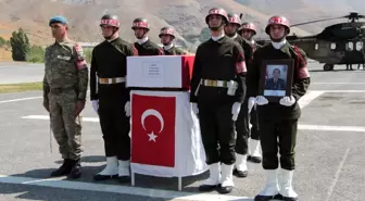 Hakkari şehidi Sarı için tören düzenlendi