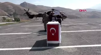 Hakkari şehit uzman onbaşı sarı, törenle memleketine uğurlandı