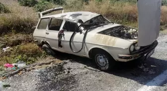 Takla atan otomobilde 3 kişi yaralandı
