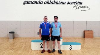 Eskişehir Veteran Masa Tenisi Turnuvasında Pazaryeri iki madalya aldı