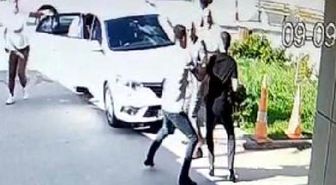 Sendika başkanına saldırı anı kamerada