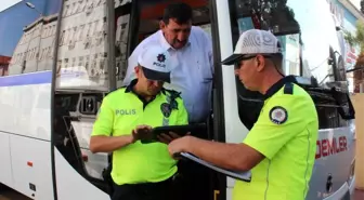 Alaşehir'de öğrenci servisleri denetlendi