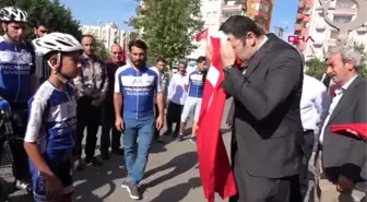 Şanlıurfa şehit polis ali öztürk için pedal çevirdiler