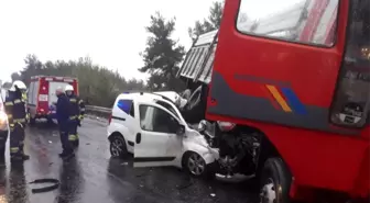 Denizli'de trafik kazası: 1 ölü, 2 yaralı