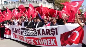 'Teröre Lanet, Kardeşliğe Davet' mitingi