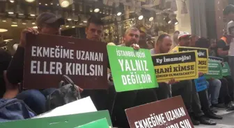 İBB'den çıkartılan işçiler CHP İstanbul İl Başkanlığı önünde eylem yaptı