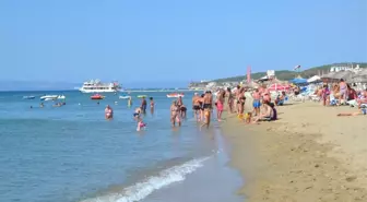 Sarımsaklı plajları Sırp turistlere kaldı