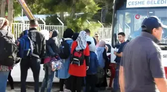 Çeşme'de 296 kaçak göçmen yakalandı