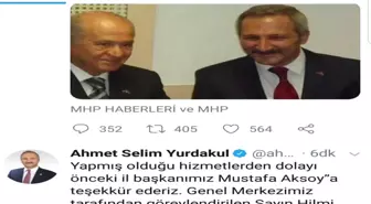 MHP Antalya İl Başkanlığına Hilmi Durgun getirildi