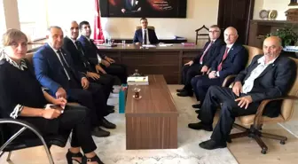 DATÜB heyeti Üzümlü Kaymakamı Yılmaz'a başarılar diledi