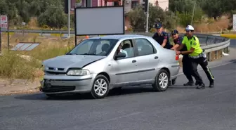 Ayvalık'ta trafik kazası: 2 yaralı