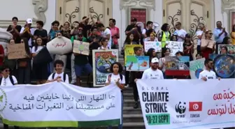 Tunus'ta iklim değişikliği protestosu