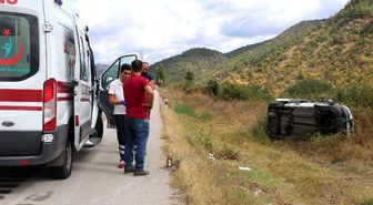 Kardeşini üniversiteye getirirken kaza yaptı
