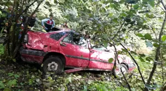 Giresun'da otomobil dereye uçtu: 1 ölü, 1 yaralı