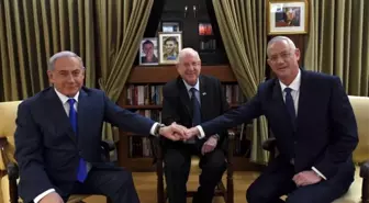 İsrail Cumhurbaşkanı Rivlin, Gantz ve Netanyahu ile görüştü