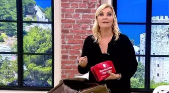 Derya Baykal'dan canlı yayında deprem çantası...