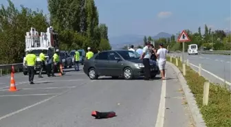 Tır'ın çarptığı motosikletin sürücüsü öldü