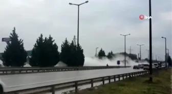 Kocaeli'de fabrikadan sızan gazlar D-100'ü trafiğe kapattı