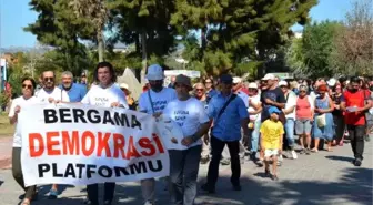 Dikili'de doğa için miting yapıldı