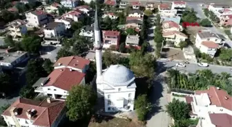 Silivri'de hasarlı 2 cami havadan görüntülendi