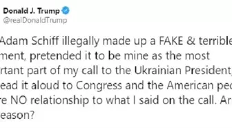Trump'tan schiff için 'tutuklama' çağrısı