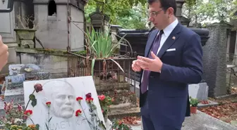 Ekrem İmamoğlu, Ahmet Kaya ve Yılmaz Güney'in Paris'teki mezarlarını ziyaret etti