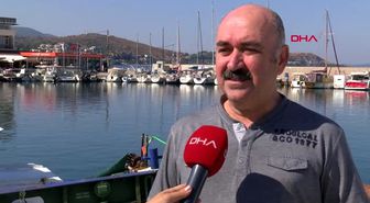 İzmir alaçatı açıklarında balina heyecanı