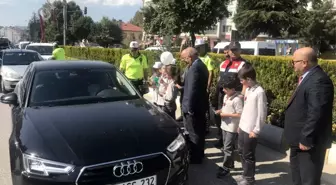 Bozüyük'te yaya geçidi nöbeti etkinliği