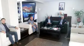 Başkan Gür'den Gülser ve Uzunoğlu'na ziyaret