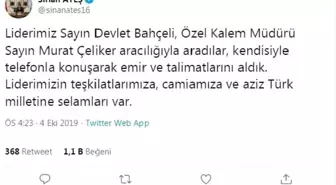 Ülkü ocakları genel başkanı: liderimizin camiamıza selamları var