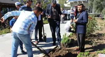 Çanakkale'de şehitler camii bahçesine fidan dikildi