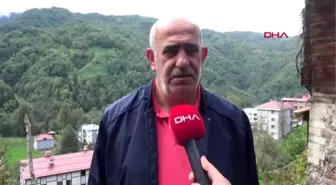 Rize'de sel ve heyelan yollar kapandı, 2 ev boşaltıldı